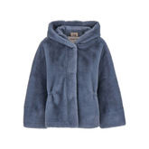 Blue Faux Fur Jacket
